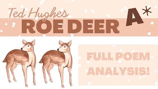 Roe Deer  Ted Hughes  Poetry Analysis  GCSE Literature  English with Kayleigh [upl. by Woodward]