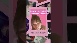 How to play hot cross buns with the recorder [upl. by Aicram]