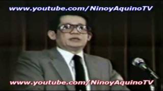 NINOY AQUINOs memorable speech 89 in Los Angeles 2151981 [upl. by Sena782]