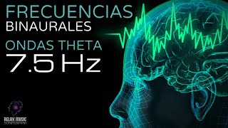 Terapia Sonido Binaural con Ondas Theta 75 Hz  Tono Puro  Tonos Milagrosos y Curativos [upl. by Azirb]