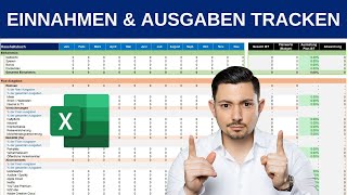 Excel HAUSHALTSBUCH zum Sparen amp Budgetieren  Anleitung und VORLAGE 2023 📊  CercaMoney [upl. by Ahsyat]