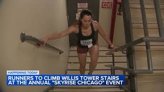 Athletes take on annual SkyRise Chicago 2024 [upl. by Adnomar]