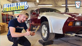 Making a Custom Fender Out of METAL  Widebody Porsche 928 Build  928 Ep 8 [upl. by Anaihr684]