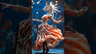 Magical Zebra amp Dancer Performance Stunning Costume Changes magicalperformance [upl. by Ardnuaed]