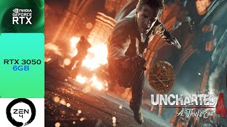 UNCHARTED 4  RTX 3050 6GB LAPTOP  R5 7640HS  LENOVO LOQ [upl. by Kaasi]