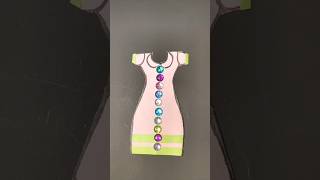 Easy Dress Craft with stone New Creative Craft ideas dress clothing stone trending shorts art [upl. by Ramraj]