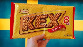 Cloetta Kex Chocolate Wafer Review Kexchoklad Swedish Candy Bar [upl. by Bari]