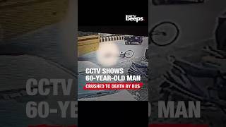 Nagpur Bus Accident  CCTV Shows 60YearOld Man Crushed To Death By Bus [upl. by Christabella]