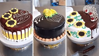 Como decorar tortas con chantilly y chocolate  Tutoriales para decorar pasteles [upl. by Yrannav]