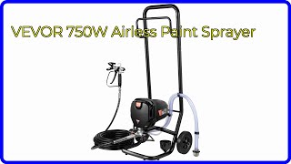 REVIEW 2024 VEVOR 750W Airless Paint Sprayer ESSENTIAL details [upl. by Rayford691]