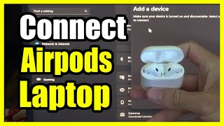 How to Connect amp Pair your Airpods to your Laptop PC Easy Tutorial [upl. by Manton]