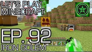 Lets Play Minecraft Ep 92  Iron Golem [upl. by Dyson]