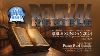 MBBC  BIBLE SUNDAY  October 6 2024 [upl. by Htnnek510]