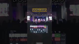 Difference between Room audio and broadcast audio with Behringer x32 mixing console [upl. by Toogood]