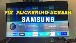 How to Fix Samsung TV With Flickering or Flashing Screen [upl. by Ecnaret555]