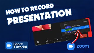 How to record presentation on zoom 2024  Initial Solution [upl. by Missak]