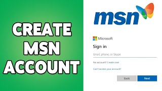 How To Create MSN Account 2024  MSN Account Sign UpRegistration Tutorial [upl. by Hsima71]