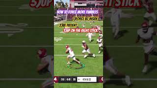 HOW TO FORCE MORE FUMBLES IN COLLEGE FOOTBALL 25 cfb25 chincheck fta gaming blitz [upl. by Ytram922]