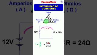 Calcular Intensidad de Corriente de un Circuito Eléctrico Shorts ⚡ [upl. by Aip899]