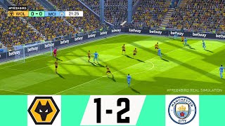 WOLVES VS MAN CITY LIVE  PREMIER LEAGUE 24 25  SIMULATION amp LIVE SCORE mancity [upl. by Urban]