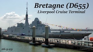 Bretagne French Naval Vessel Berthed in Liverpool [upl. by Torres415]