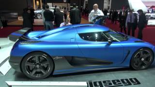 Koenigsegg Agera R Matte Blue doors closed with lights on [upl. by Annaujat]