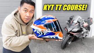 AFFORDABLE MOTORCYCLE HELMETS DON’T HAVE TO SUCK  KYT TT COURSE REVIEW [upl. by Airda]