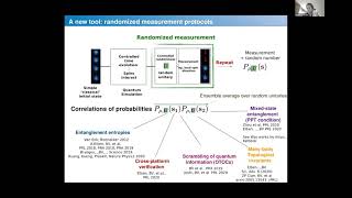 Benoit Vermersch Probing entanglement and scrambling via randomized measurements [upl. by Linea]