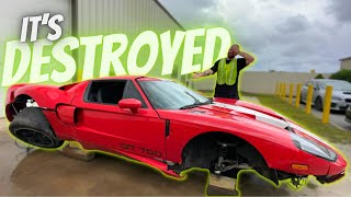 I Found A DESTROYED Ford GT At Copart Salvage Auction [upl. by Squires]