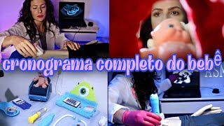 ASMR OBSTETRA primeiro ultrassomsexo do bebêanestesistapartoprimeira consulta do bebê [upl. by Ettebab]