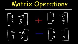 Adding and Subtracting Matrices [upl. by Leilamag14]