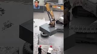 excavator working at monolithic stone cutting factoryexcavator automobile xcmg subscribe shorts [upl. by Thorwald]