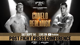 POSTFIGHT PRESS CONFERENCE  CaneloBerlanga Fight Week [upl. by Wj]