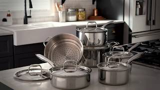 PADERNO Canadian Professional Clad Stainless Steel Cookware Set [upl. by Slaughter]