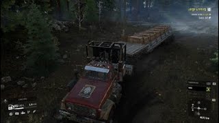 SnowRunner PS4Ep 211  Mods Yukon Flooded Foothills quotAbandoned Truckquot English [upl. by Khalin694]