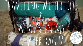 CLOTH DIAPER LESSON 4  TRAVELING W CLOTH  WHATS IN MY DIAPER BAG [upl. by Legyn]