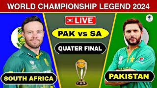 Pakistan Legends vs South Africa World Championship 2024  Pak vs Sa Score Commentary [upl. by Ahsiyt]