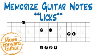 Memorize Guitar Notes  Licks [upl. by Gaul312]