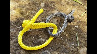 Dyneema Amsteel 764 fast shackle tutorial [upl. by Dukey790]