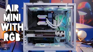 Lian Li O11 Air Mini build with Uni AL120s and Phanteks 240MPH cooler [upl. by Eeluj]