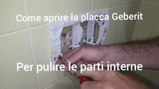 Video tutorial come smontare e rimontare la placca Geberit della cassetta incassata del wc [upl. by Annoek531]