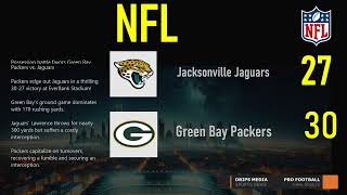 NFL Jacksonville Jaguars vs Green Bay Packers [upl. by Fawcett]