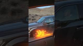 Man driving F150 on its rim with sparks flying out in Reno Nevada [upl. by Selym376]