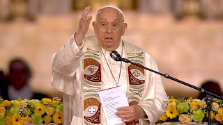 LIVE  Eucharistieviering met Paus Franciscus in Koning Boudewijnstadion [upl. by Oriole645]