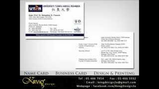 马六甲名片印刷与设计服务 Melaka Business Card and Name Card Design and Printing Service [upl. by Onibas]