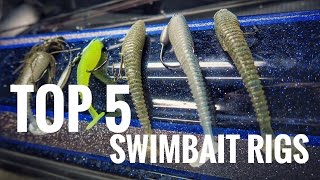 Top 5 Paddletail Swimbait Rigs  SECRET SWIMBAIT RIG [upl. by Jamie570]