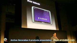 Archos G9 Tablets and Archos Home at Gen9 presentation full video [upl. by Forrer]