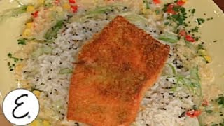 Wasabi Crusted Salmon  Emeril Lagasse [upl. by Rehpotsrik725]