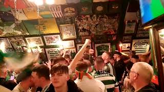 Katelin Tierney in the Brazen head pub singing Glasgow Celtic is the team for me and you [upl. by Marinna]