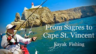 From Sagres to the Cape StVincent  Kayak Fishing  4K 50fps [upl. by Immac94]